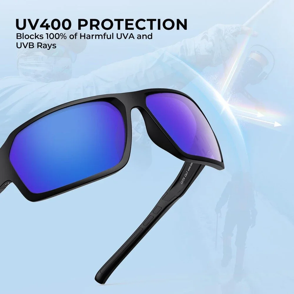 KastKing Chippewa Polarized Sunglasses UV400 Protection Full Wrap 10mm TAC
